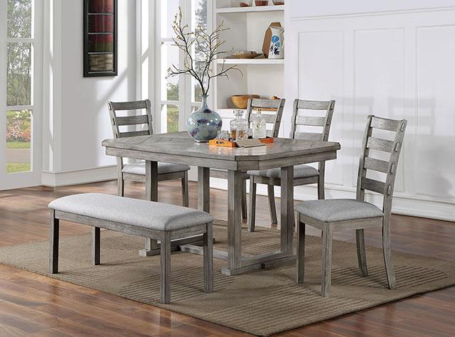 LAQUILA Side Chair (2/CTN), Gray - Inland Furniture (San Bernardino, CA)