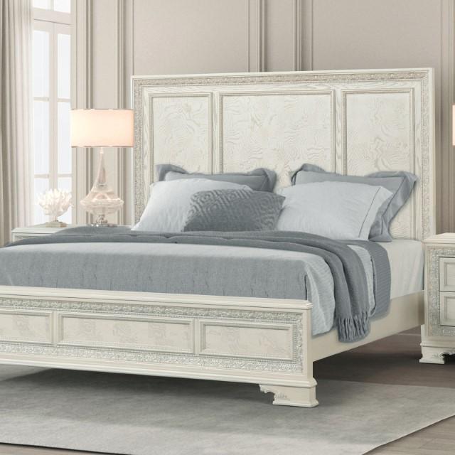Stella Mia Bed White & White - Inland Furniture (San Bernardino, CA)