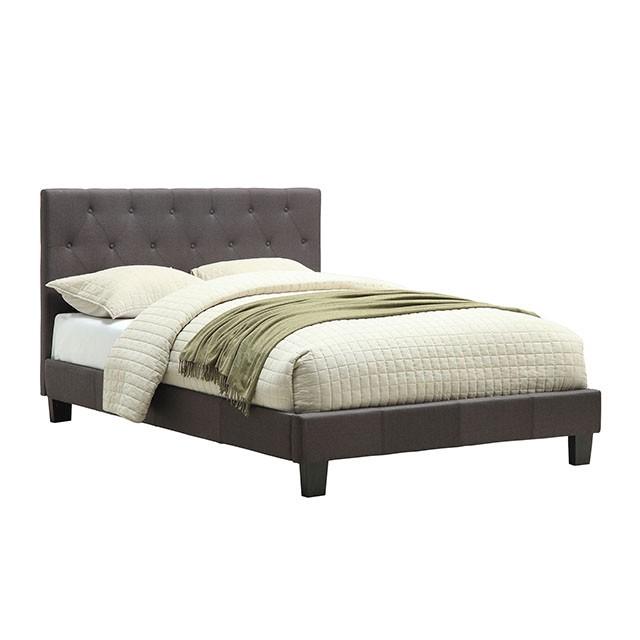 LEEROY Queen & Twin Bed Ivory & Gray - Inland Furniture (San Bernardino, CA)