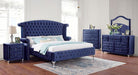 Alzir Bed Grey & Blue - Inland Furniture (San Bernardino, CA)