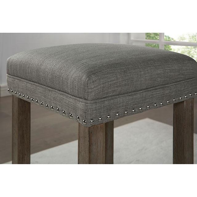 CAERLEON 4 Pc. Counter Ht. Table Set, Wire-brushed Gray - Inland Furniture (San Bernardino, CA)