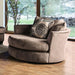 Bonaventura Brown Swivel Chair - Inland Furniture (San Bernardino, CA)