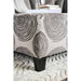 Bonaventura Gray/Pattern Ottoman - Inland Furniture (San Bernardino, CA)
