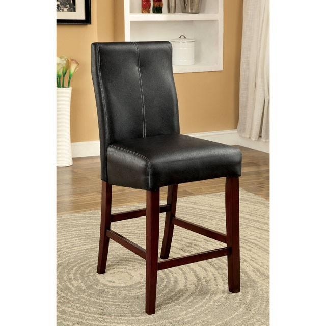 BONNEVILLE II Brown Cherry/Black Counter Ht. Chair (2/CTN) - Inland Furniture (San Bernardino, CA)