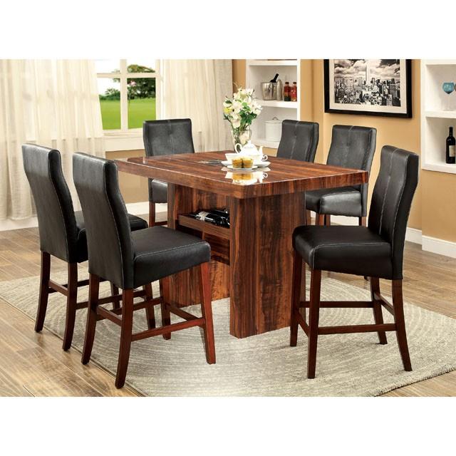 BONNEVILLE II Brown Cherry/Black Counter Ht. Chair (2/CTN) - Inland Furniture (San Bernardino, CA)