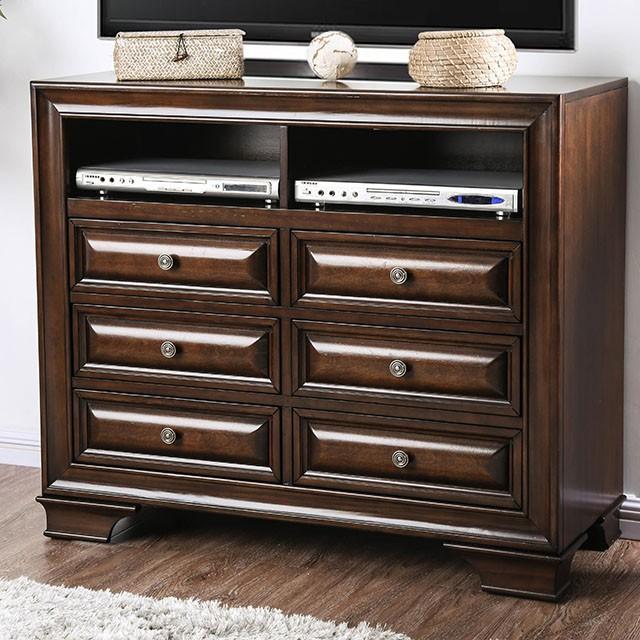 Brandt Brown Cherry Media Chest - Inland Furniture (San Bernardino, CA)