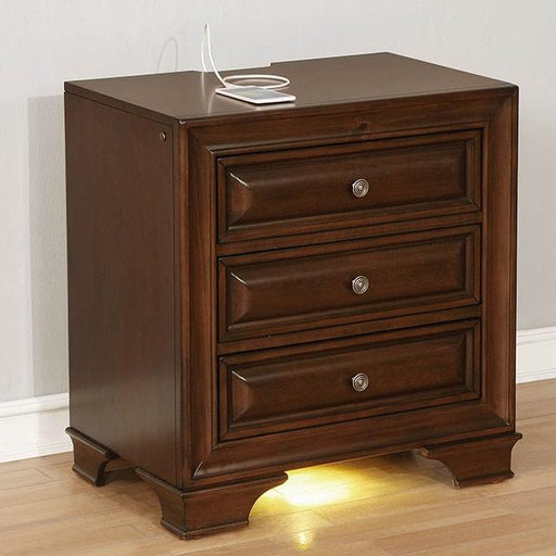 Brandt Brown Cherry Night Stand - Inland Furniture (San Bernardino, CA)