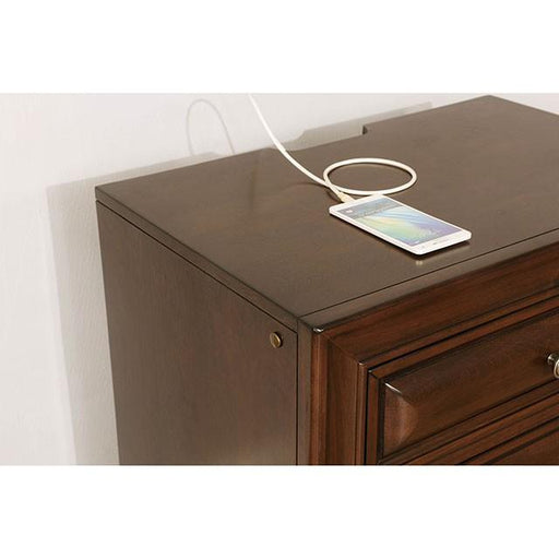 Brandt Brown Cherry Night Stand - Inland Furniture (San Bernardino, CA)