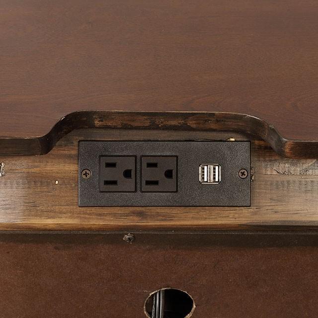 Brandt Brown Cherry Night Stand - Inland Furniture (San Bernardino, CA)