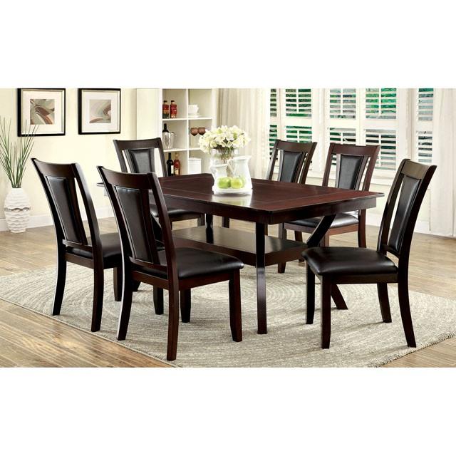 BRENT Dark Cherry/Espresso Side Chair (2/CTN) - Inland Furniture (San Bernardino, CA)