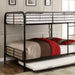 BROCKET Black Metal Full/Full Bunk Bed - Inland Furniture (San Bernardino, CA)