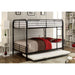 BROCKET Black Metal Full/Full Bunk Bed - Inland Furniture (San Bernardino, CA)
