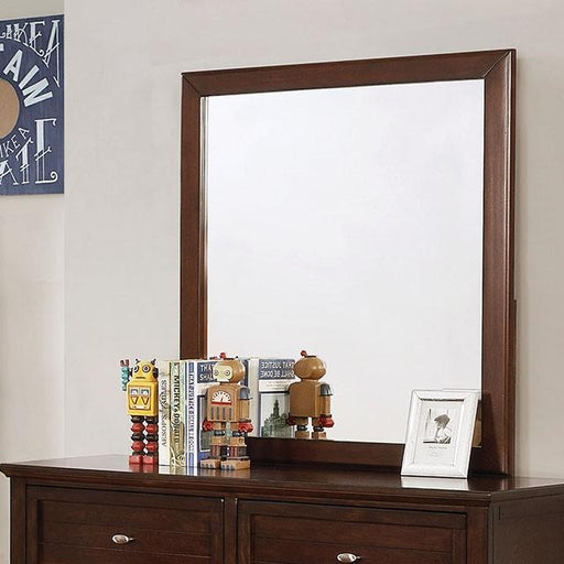 Brogan Brown Cherry Mirror - Inland Furniture (San Bernardino, CA)