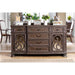 ARCADIA Rustic Natural Tone, Ivory Dining Table - Inland Furniture (San Bernardino, CA)