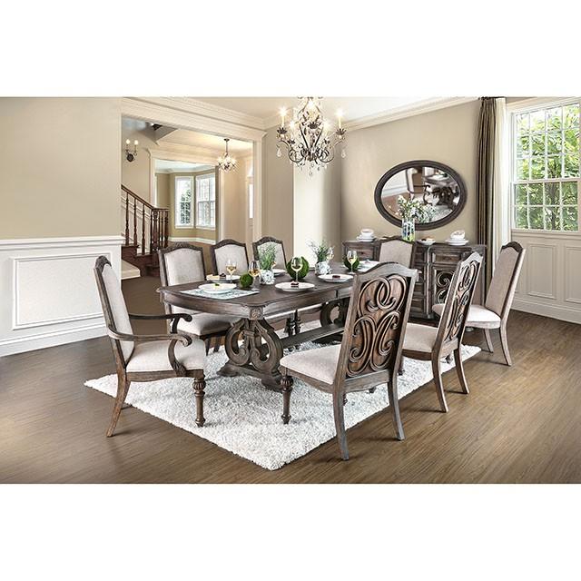 ARCADIA Rustic Natural Tone Mirror, Oval - Inland Furniture (San Bernardino, CA)