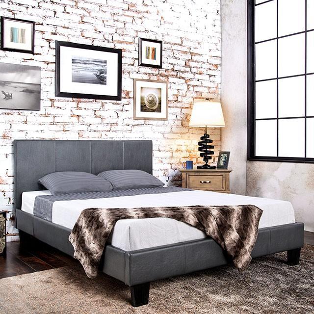 Winn Park Bed Espresso, Velvet, & White - Inland Furniture (San Bernardino, CA)