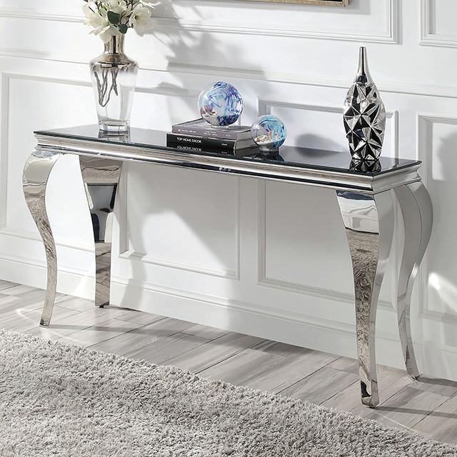 WETZIKON Sofa Table, Black - Inland Furniture (San Bernardino, CA)