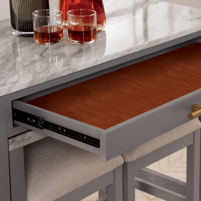 Whitehall Counter Ht Table Set - Inland Furniture (San Bernardino, CA)