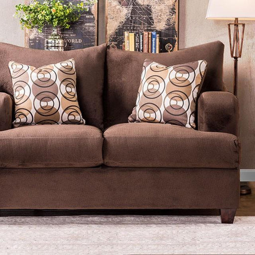 WESSINGTON Chocolate Love Seat - Inland Furniture (San Bernardino, CA)