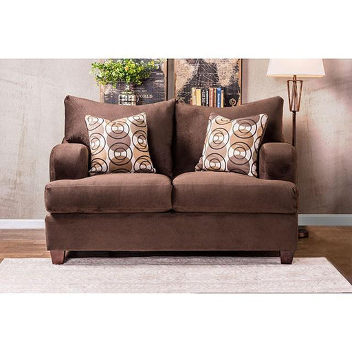 WESSINGTON Chocolate Love Seat - Inland Furniture (San Bernardino, CA)