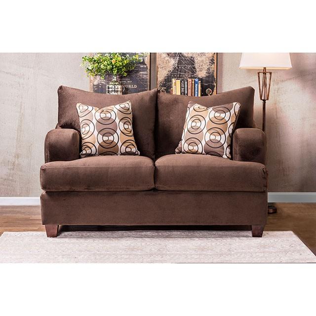 WESSINGTON Chocolate Love Seat - Inland Furniture (San Bernardino, CA)