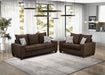 WEST ACTION Loveseat, Chocolate - Inland Furniture (San Bernardino, CA)