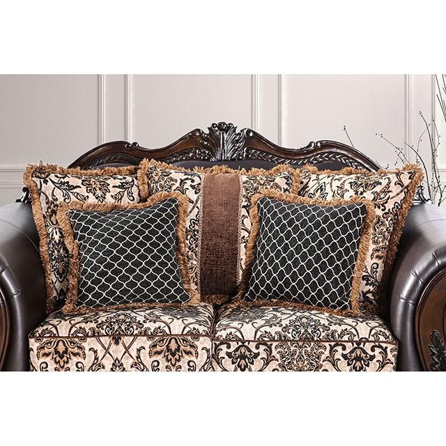 JAMAEL Brown/Espresso Sofa - Inland Furniture (San Bernardino, CA)