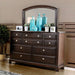 Litchville Brown Cherry Dresser - Inland Furniture (San Bernardino, CA)
