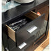Luminar Black Glass-Insert Dining Table - Inland Furniture (San Bernardino, CA)