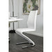 Midvale White/Chrome Dining Table - Inland Furniture (San Bernardino, CA)