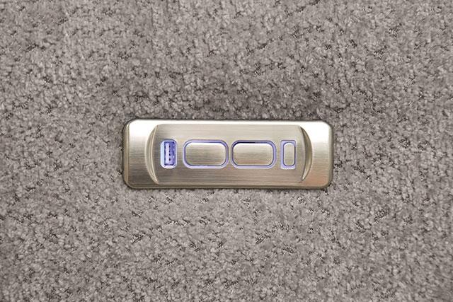 MORCOTE Power Recliner, Light Gray - Inland Furniture (San Bernardino, CA)