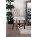 Sania III Beige/Rustic Oak Counter Ht. Chair (2/CTN) - Inland Furniture (San Bernardino, CA)