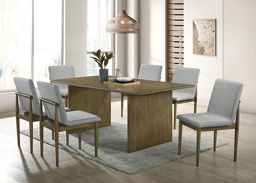 ST GALLEN Side Chair (2/CTN), Natural Tone/Light Gray - Inland Furniture (San Bernardino, CA)