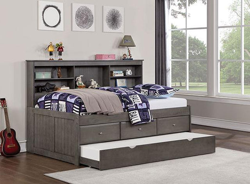 TIBALT Twin DayBed w/ Trundle, Dark Gray - Inland Furniture (San Bernardino, CA)