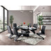 Midvale Black/Chrome Dining Table - Inland Furniture (San Bernardino, CA)