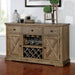 Julia Light Oak Server - Inland Furniture (San Bernardino, CA)