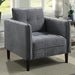 LYNDA Chair, Dark Gray - Inland Furniture (San Bernardino, CA)