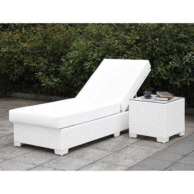 Somani Adjustable Chairse + End Table - Inland Furniture (San Bernardino, CA)