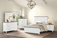 Bed Pinetop Blue & White - Inland Furniture (San Bernardino, CA)
