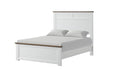 Bed Pinetop Blue & White - Inland Furniture (San Bernardino, CA)