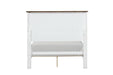 Bed Pinetop Blue & White - Inland Furniture (San Bernardino, CA)