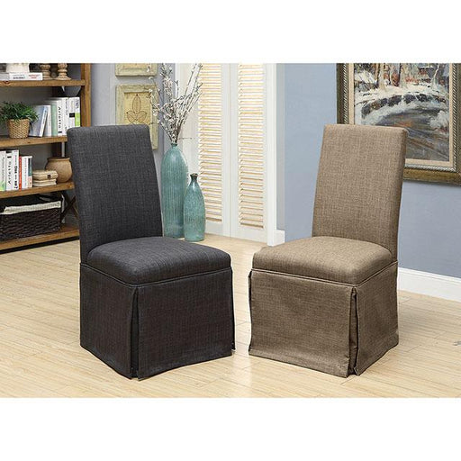 Kortrijk Side Chair Brown - Inland Furniture (San Bernardino, CA)