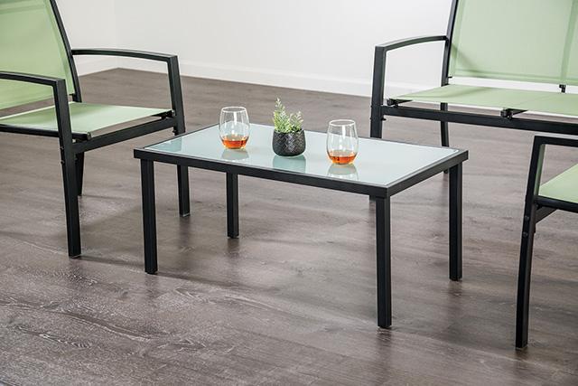 Ibiza 4 Pc. Sling Set K D Green - Inland Furniture (San Bernardino, CA)