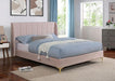 PEARL Full, Queen, & Twin Bed, Light Pink - Inland Furniture (San Bernardino, CA)