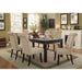Mashall Beige/Antique Black Side Chair, Ivory (2/CTN) - Inland Furniture (San Bernardino, CA)