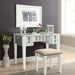 Joyce White Vanity w/ Stool - Inland Furniture (San Bernardino, CA)