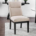 Jasmin Black/White Side Chair (2/CTN) - Inland Furniture (San Bernardino, CA)