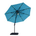Nuti 10 Ft Round Umbrella w/ LED Light + 37" Large Base - Inland Furniture (San Bernardino, CA)