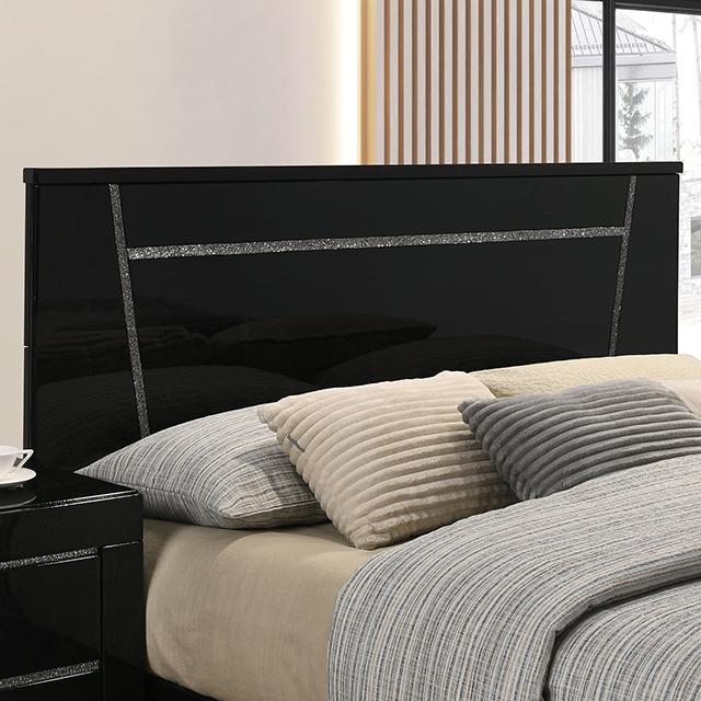 Magdeburg Bed Black & White - Inland Furniture (San Bernardino, CA)