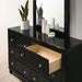 Magdeburg Bed Black & White - Inland Furniture (San Bernardino, CA)